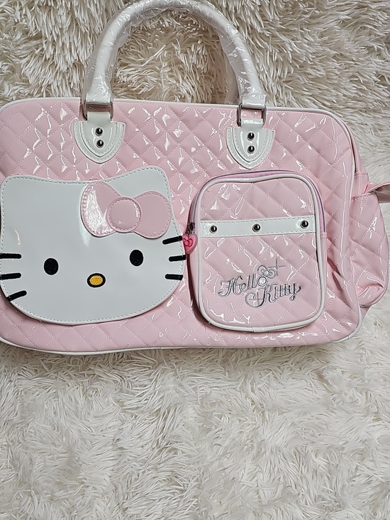 Hello Kitty Handbags - Hello Kitty Sanrio Travel Bag Hand Carry Luggage Cute Gym Bag Kawaii Y2K Pink